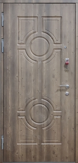 Квартирная металлическая дверь с фрезерованными панелями МДФ ПВХ