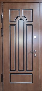 Входная термодверь с плитами МДФ с фрезерованным рисунком